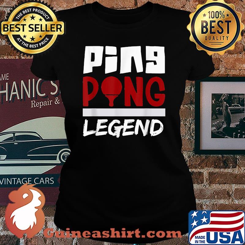 Ping Pong Legend Table Tennis Hobby T-Shirt Laides tee