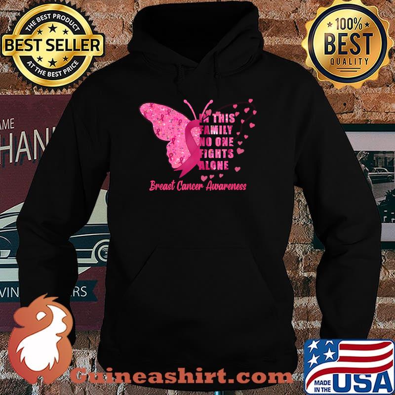 Pink Butterfly Breast Cancer Awareness T-Shirt Hoodie