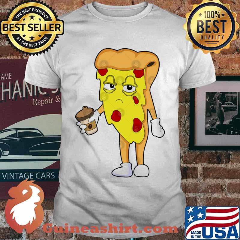 Pizza with Salami Cheese & Coffee shirt