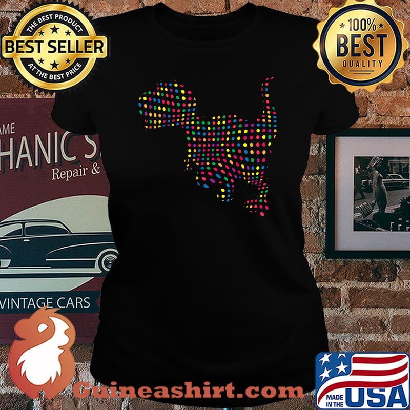 Polka Dot T Rex Dinosaur September 15th Dot Day T-Shirt Laides tee