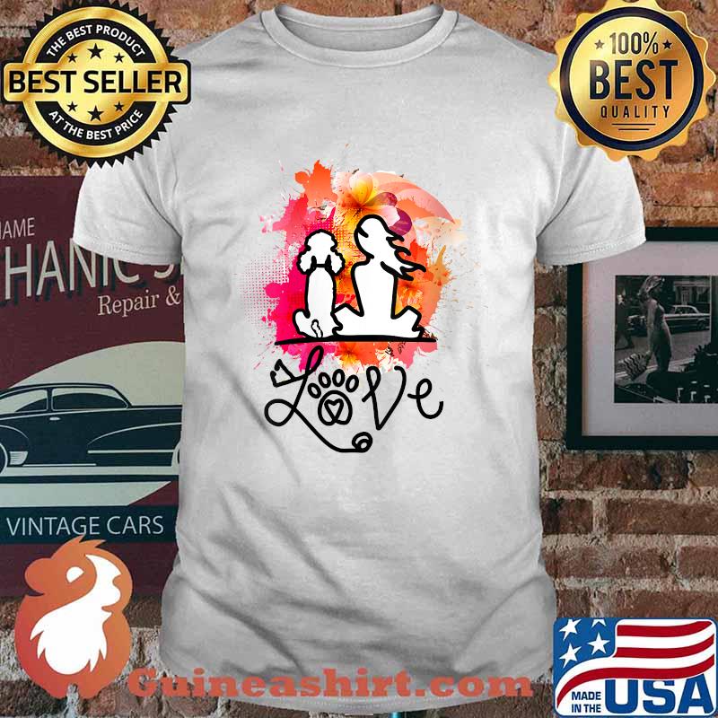 Poodle mom and poodle lovers Colorful art T-Shirt