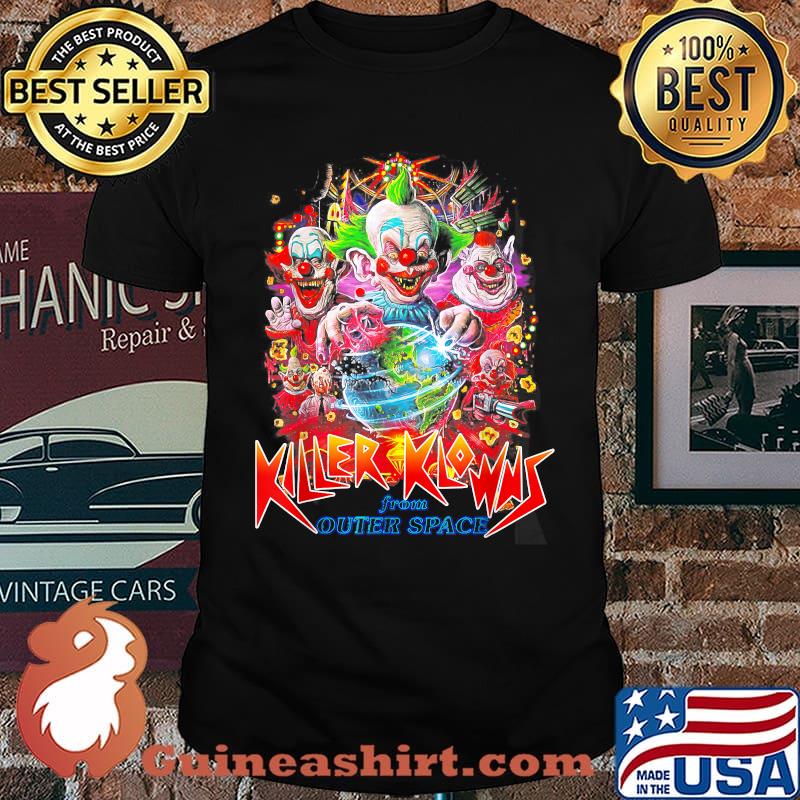 Premium scary Killer klowns from outer space alien Clown Halloween T-Shirt