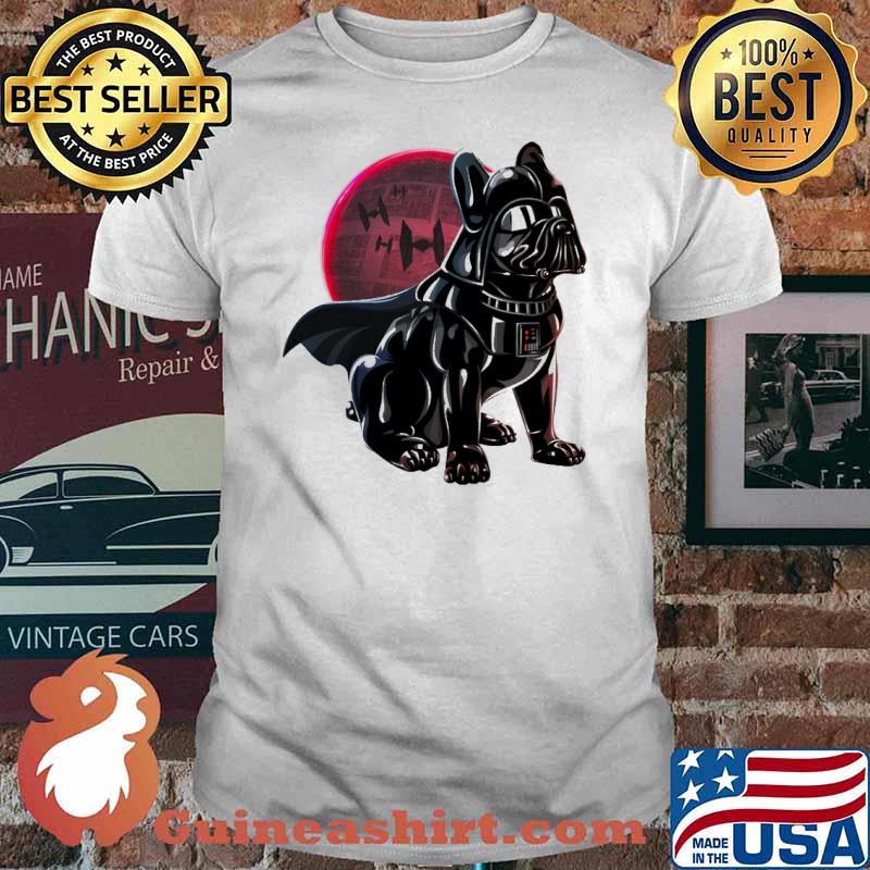 Pug vader the mandalorian moon halloween shirt