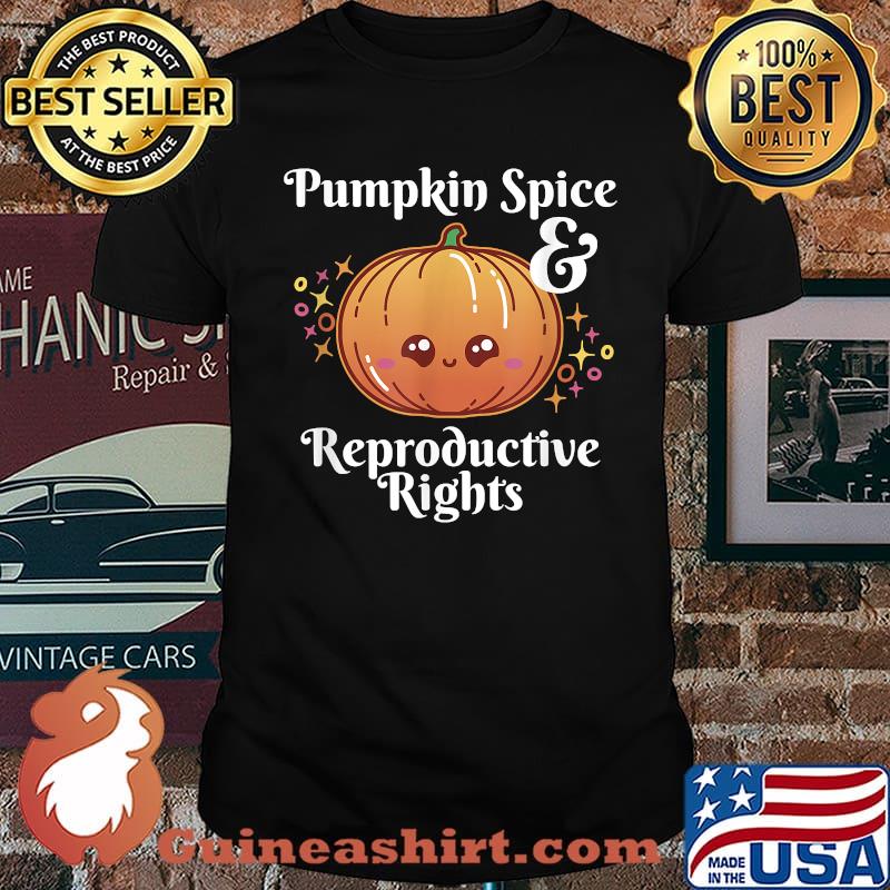 Pumpkin Spice and Reproductive Rights Kawaii Pumpkin T-Shirt