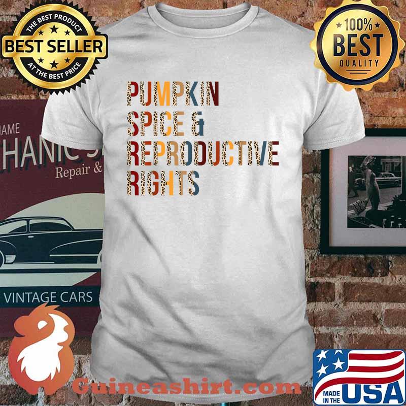 Pumpkin Spice Reproductive Rights Leopard T-Shirt