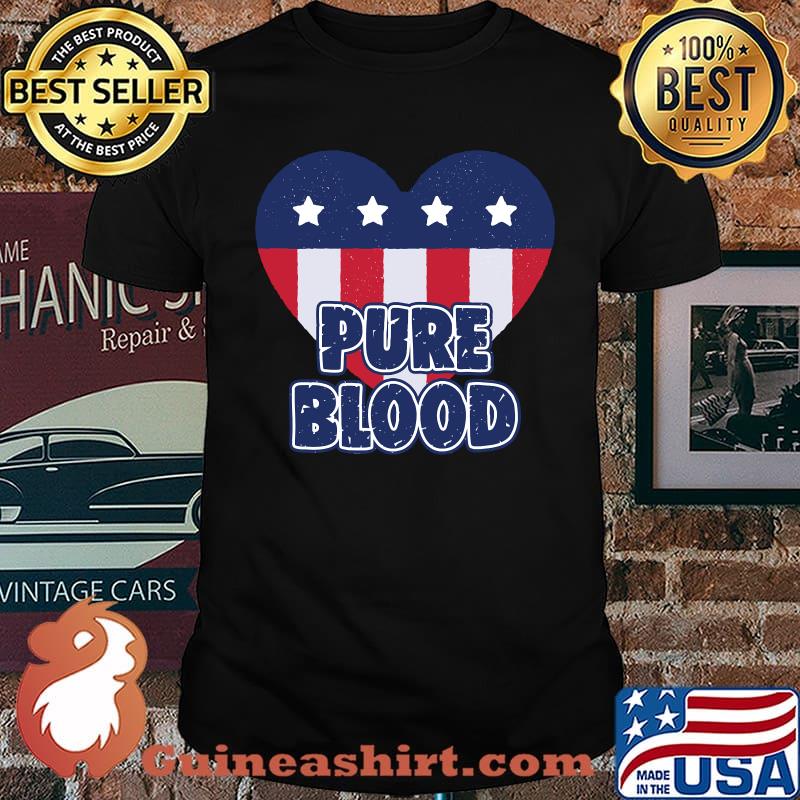 Pure Blood Proud Freedom Heart T-Shirt