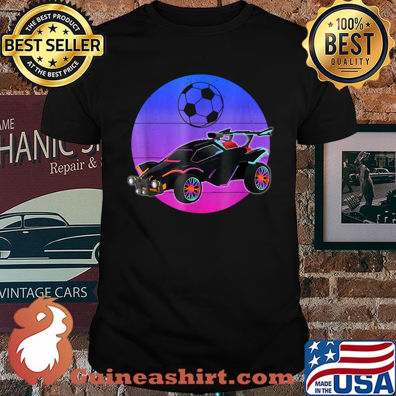 Retro Style Rocket RC Soccer Car League T-Shirt