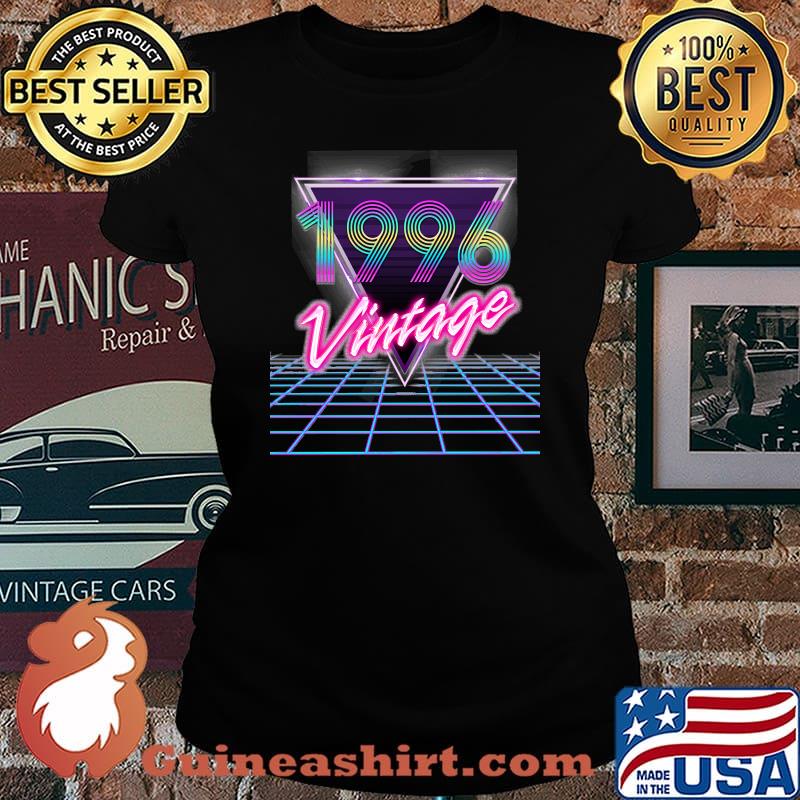 Retro Vintage 1996 Birthday Art T-Shirt Laides tee