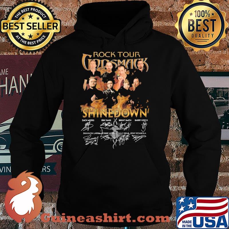 Rock tour Shine Down signatures s Hoodie