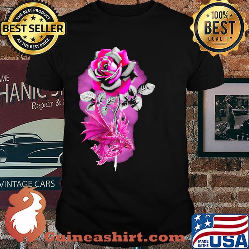 Rose Dragon Breast Cancer Awareness Shirt