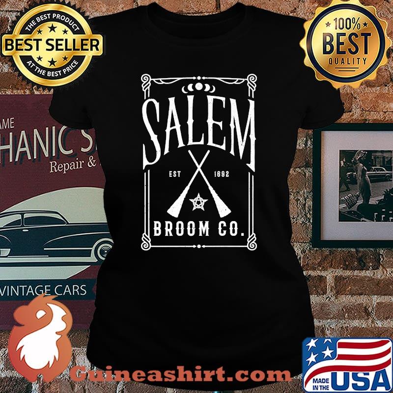 Salem Broom Co. Cute Witch Halloween T-Shirt Laides tee
