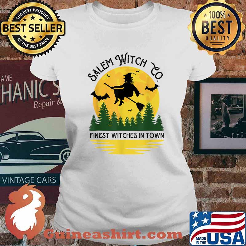 Salem Witch Company Finest Witches In Town Halloween T-Shirt Ladies tee