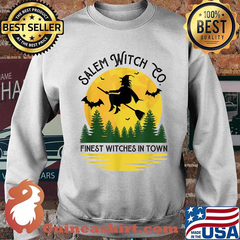 Salem Witch Company Finest Witches In Town Halloween T-Shirt Sweater