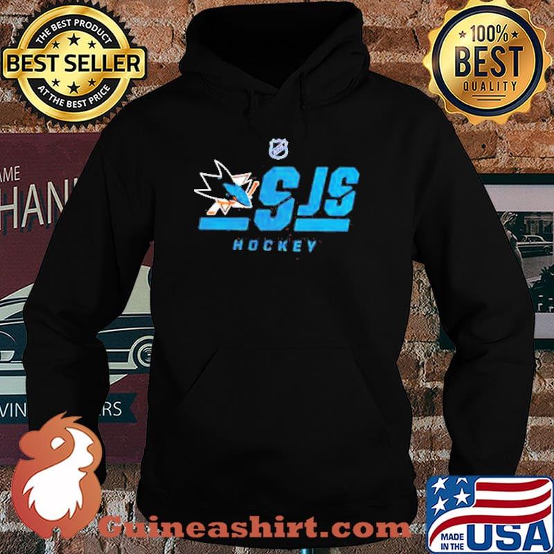 San Jose Sharks Authentic Pro Core Secondary Logo Shirt Hoodie