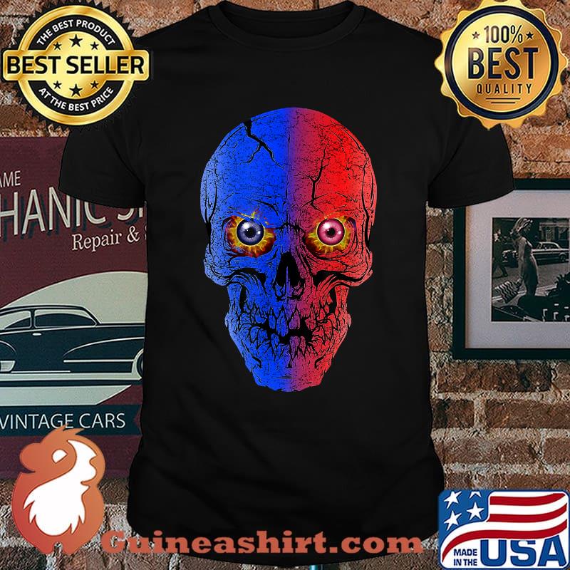 Scary Skull Stressed Skeleton Halloween T-Shirt
