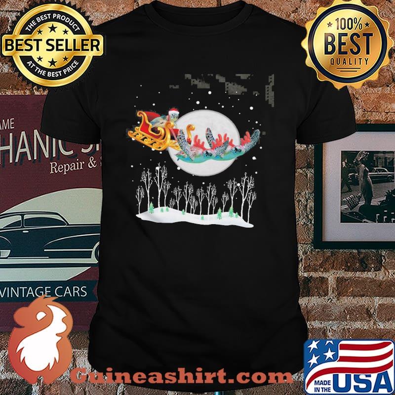 Sea Turtles Santa Christmas Shirt