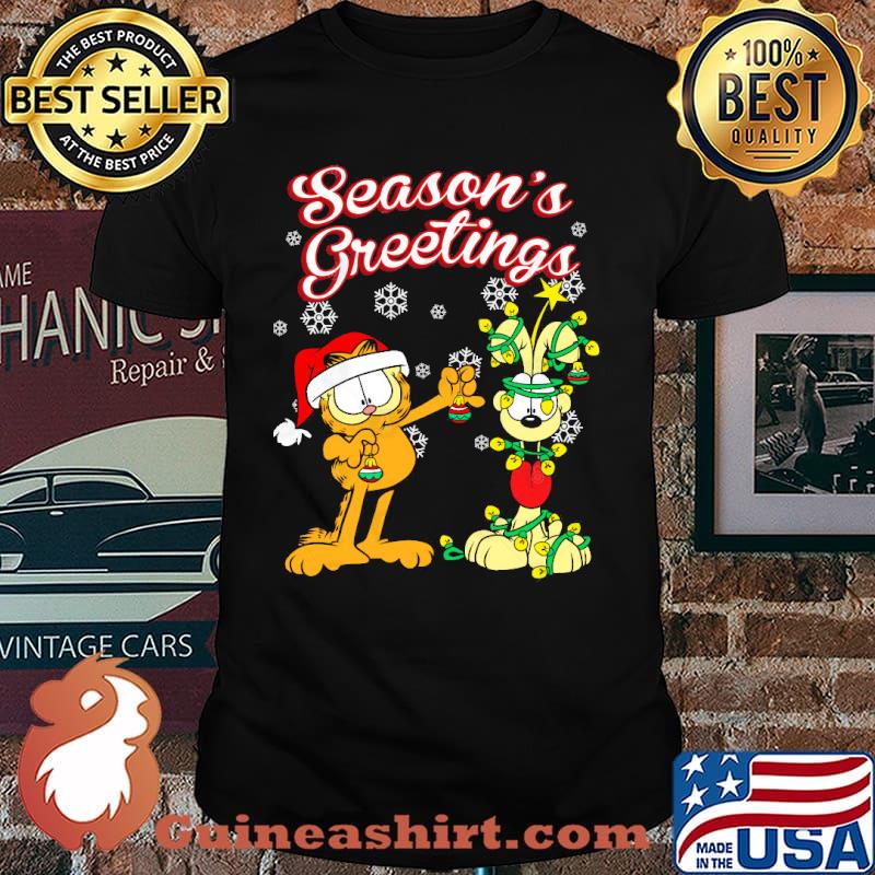 Season Greetings Garfield Christmas Shirt