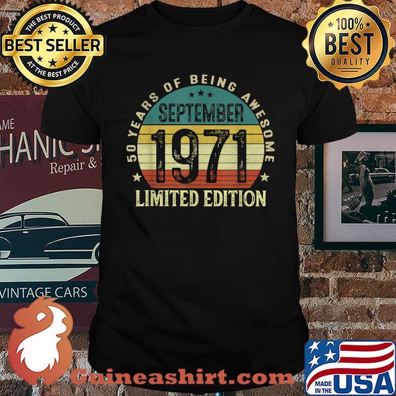 September 1971 50 years of being awesome vintage T-Shirt
