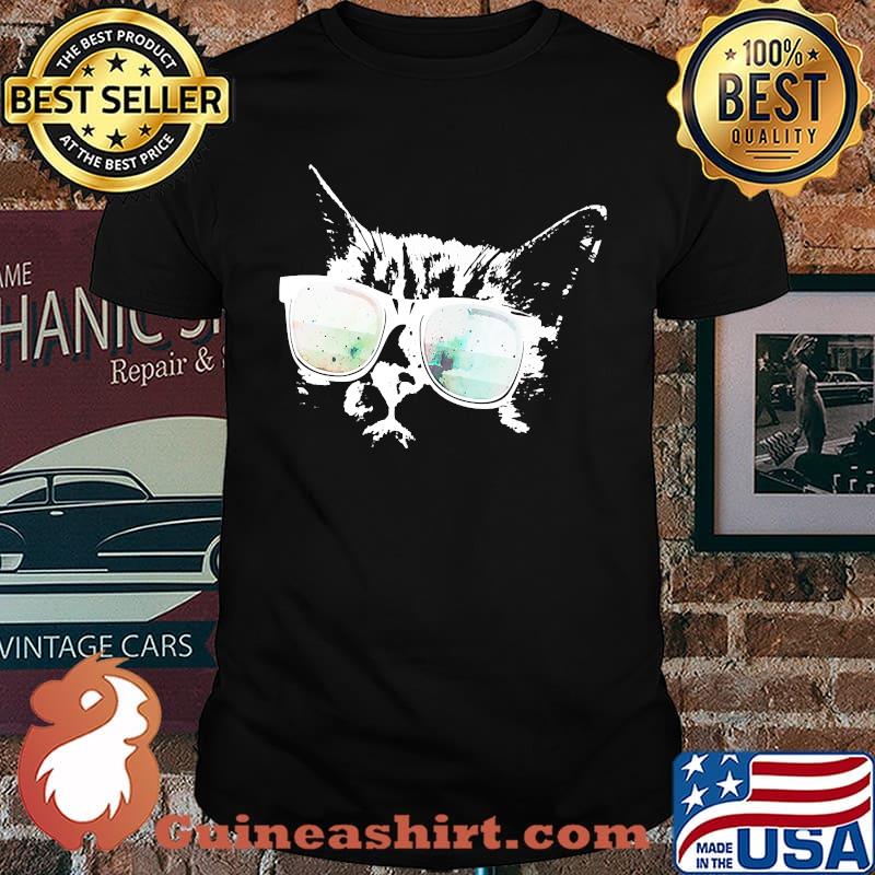 Shady Cat White T-Shirt