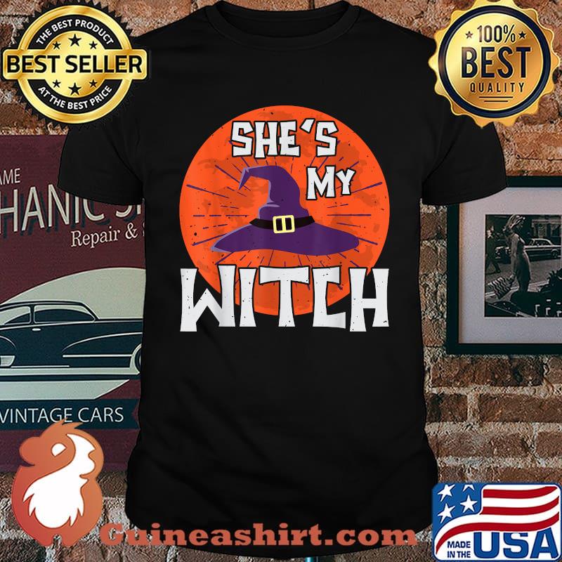 She's My Witch Blood Moon Halloween T-Shirt
