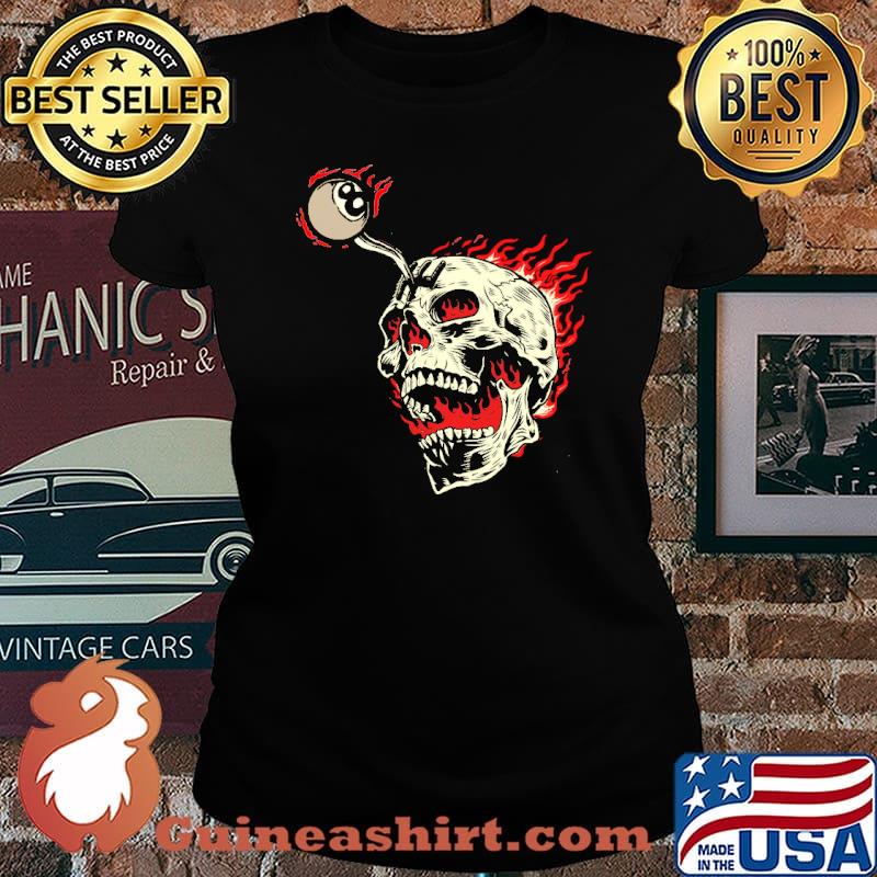 Skull Fire Billiant Shirt Laides tee