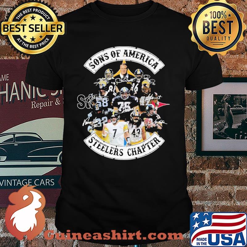Sons of america steelers chapter signatures shirt