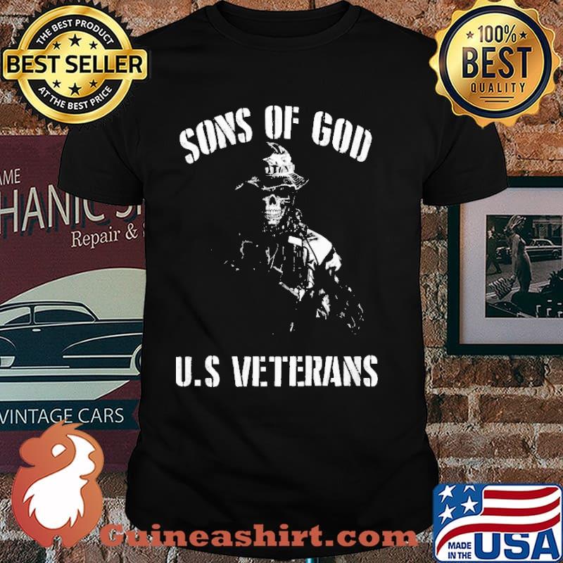 SONS OF GOD US VETERANS skull shirt