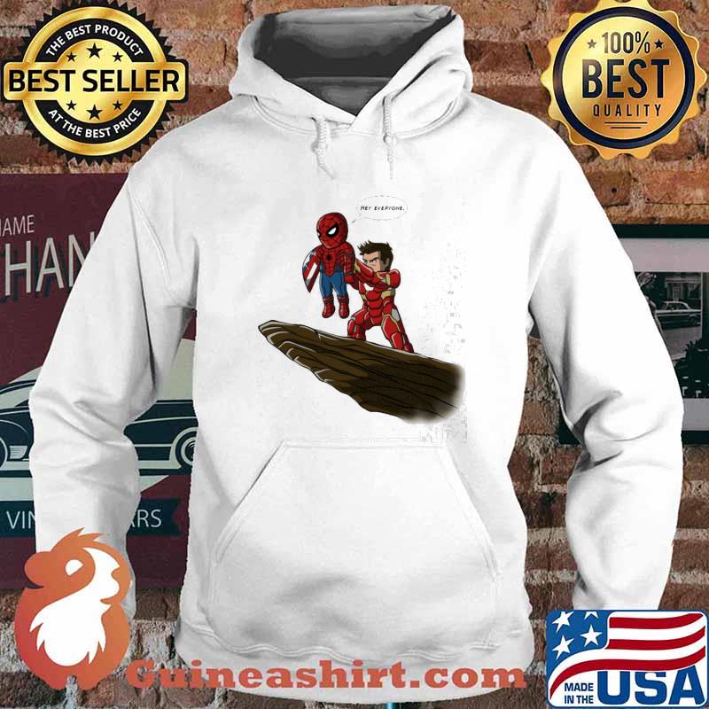 Spiderman saying hey everyone s Hoodie