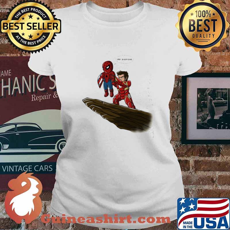 Spiderman saying hey everyone s Ladies tee