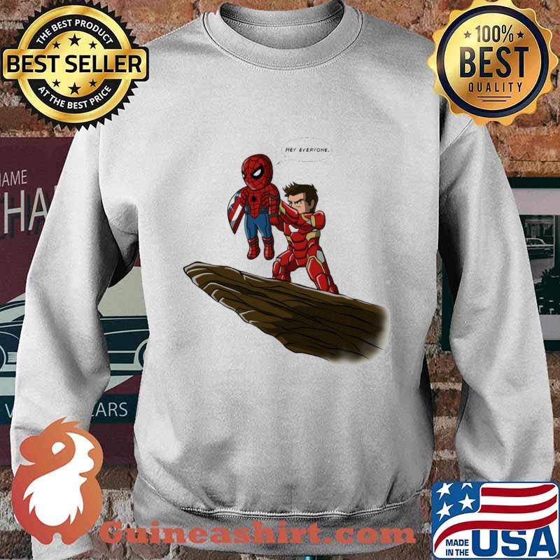 Spiderman saying hey everyone s Sweater