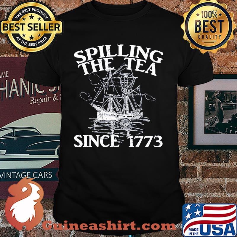 Spilling the tea since 1772 boating shirt