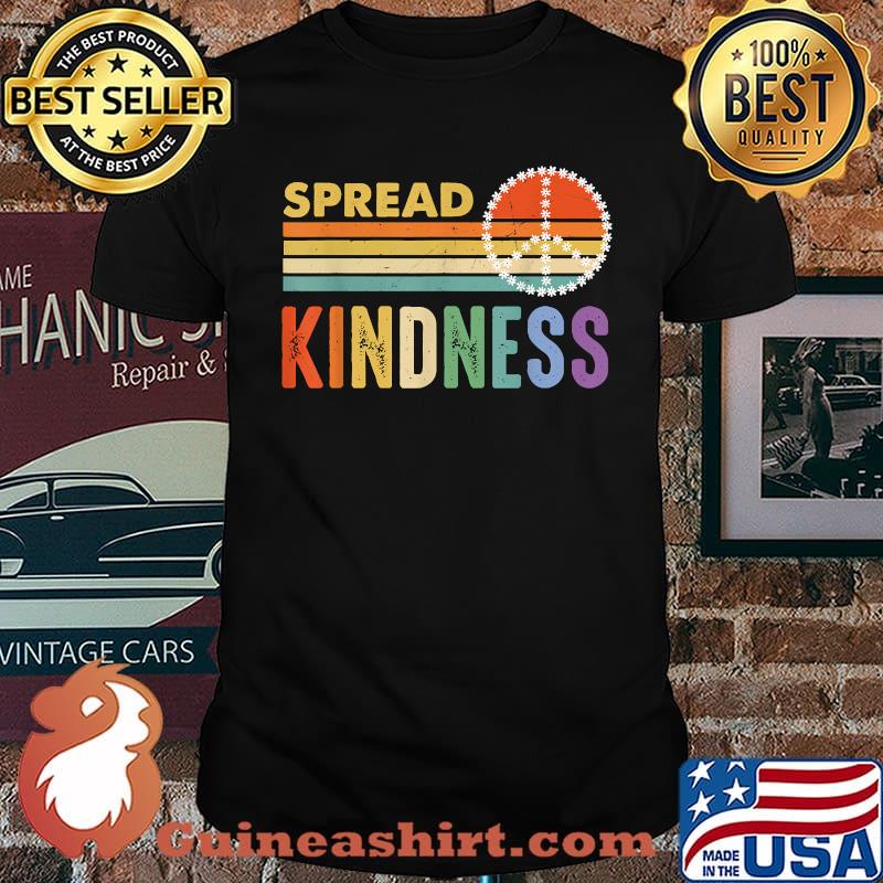 Spread Kindness Peace Vintage Sunset T-Shirt