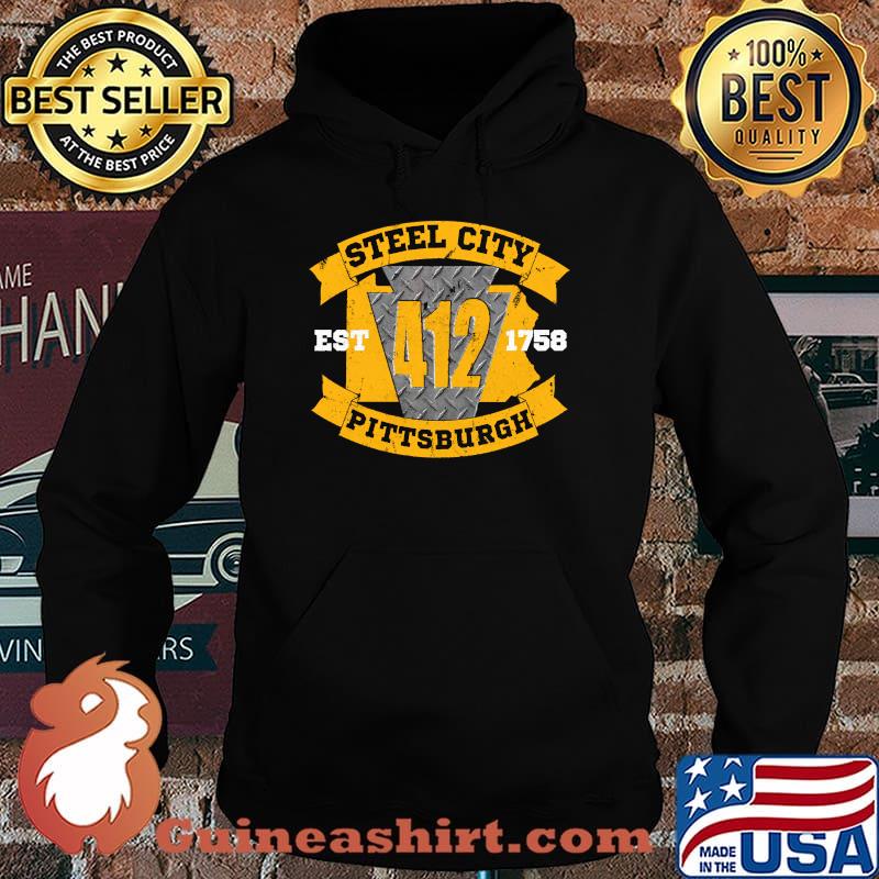 Steel City Pittsburgh 412 T-Shirt Hoodie