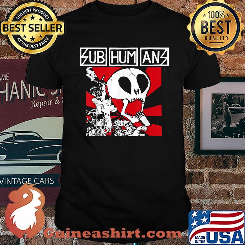 Subhumans Logos Skull T-Shirt