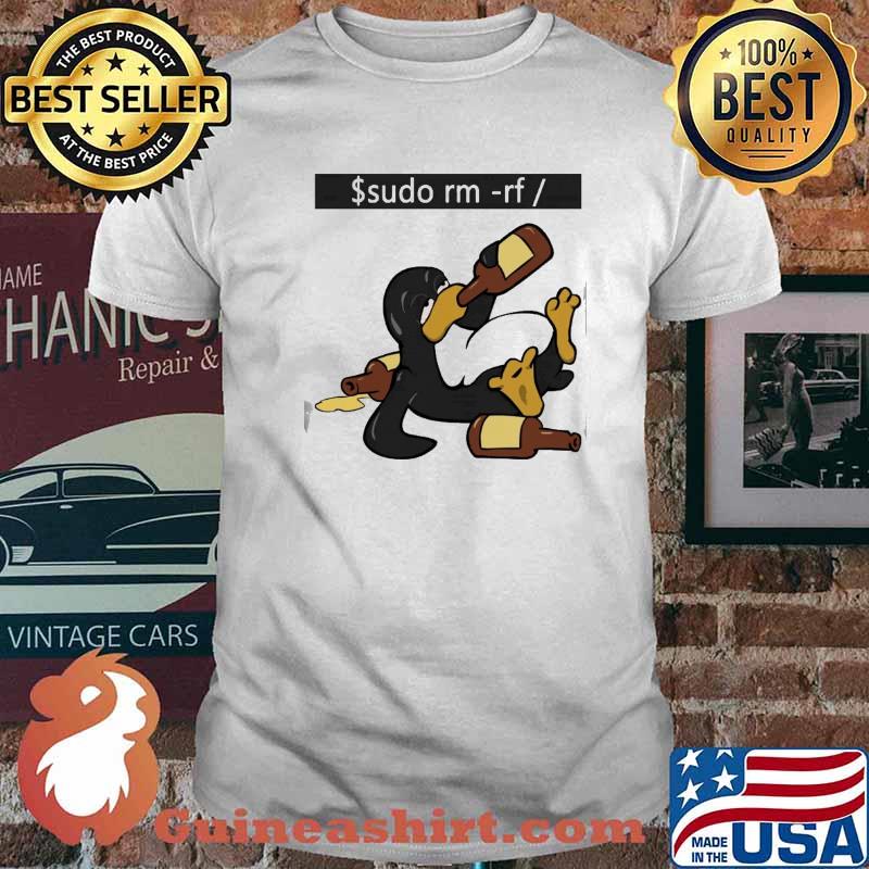 Sudo Rm-Rf Linux Drink Shirt