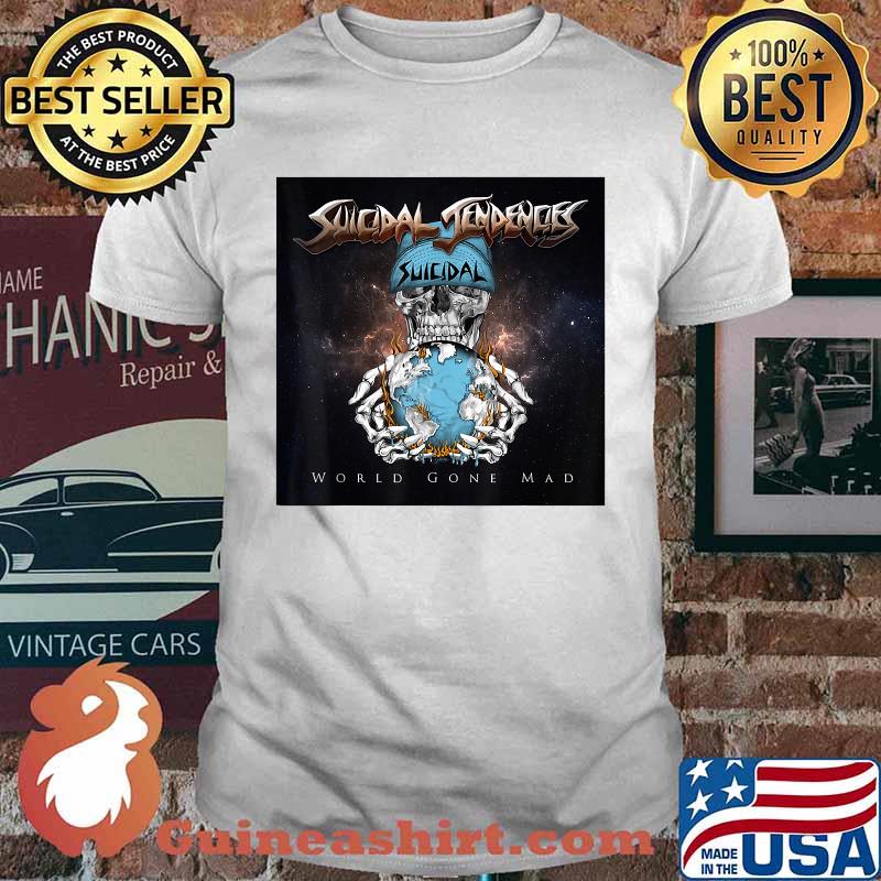 Suicidal Tendencies World Gone Mad Skull Fire Earth T-Shirt