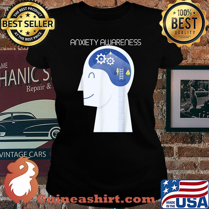 Suicide Prevention Anxiety Mental Health Awareness T-Shirt Laides tee