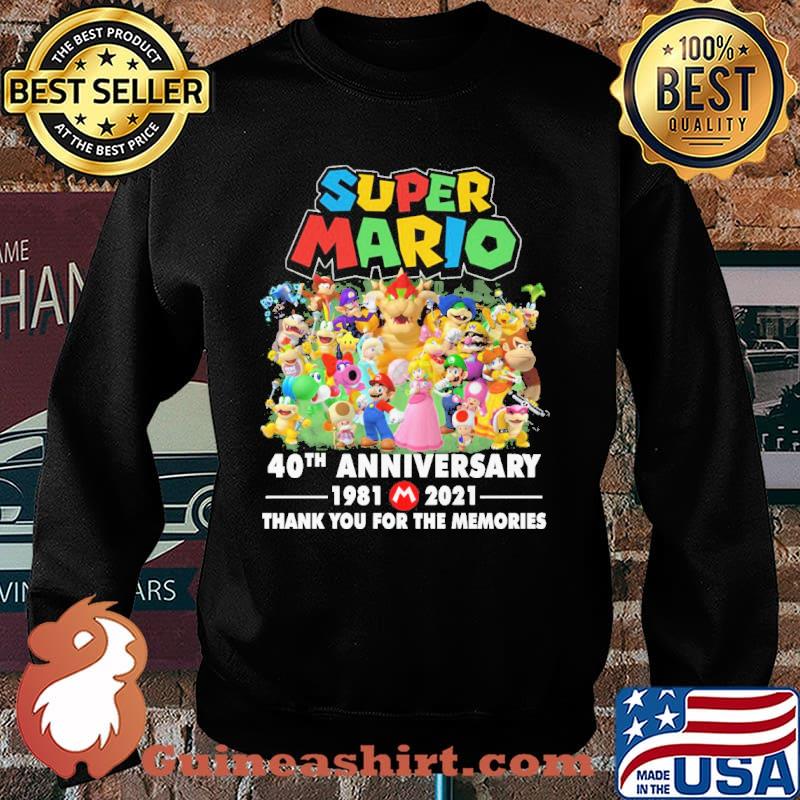 Super Mario 40th anniversary 1981-2021 thank you for the memories s Sweater