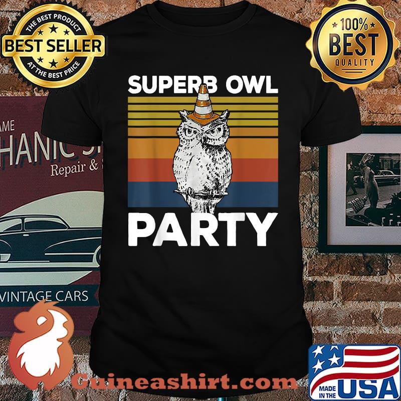 Superb Owl Party Vintage T-Shirt