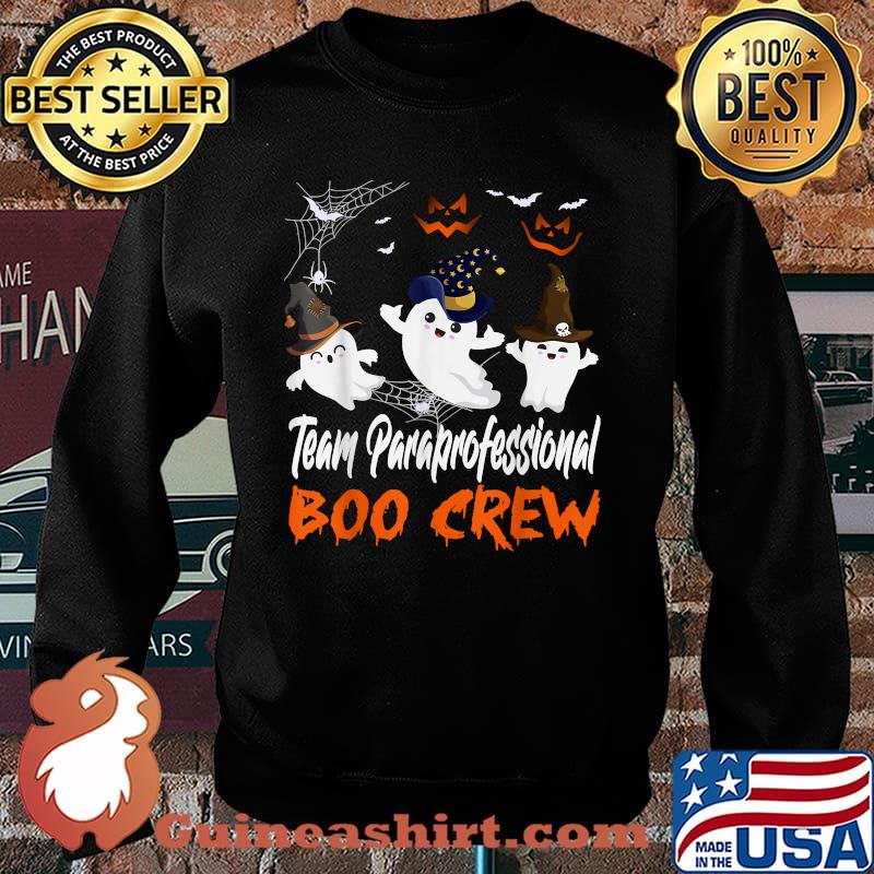 Team Paraprofessional Boo Crew Halloween T-Shirt Sweater