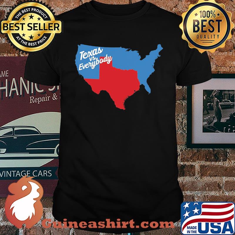 Texas vs everybody map shirt
