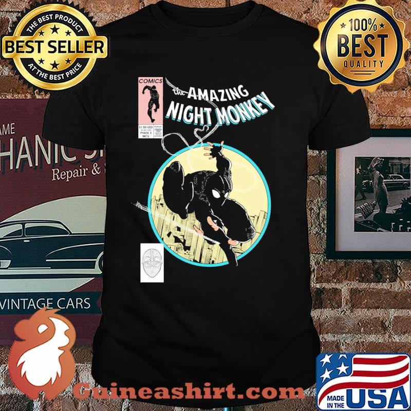 The Amazing Night Monkey Superhero Spiderman Comics shirt