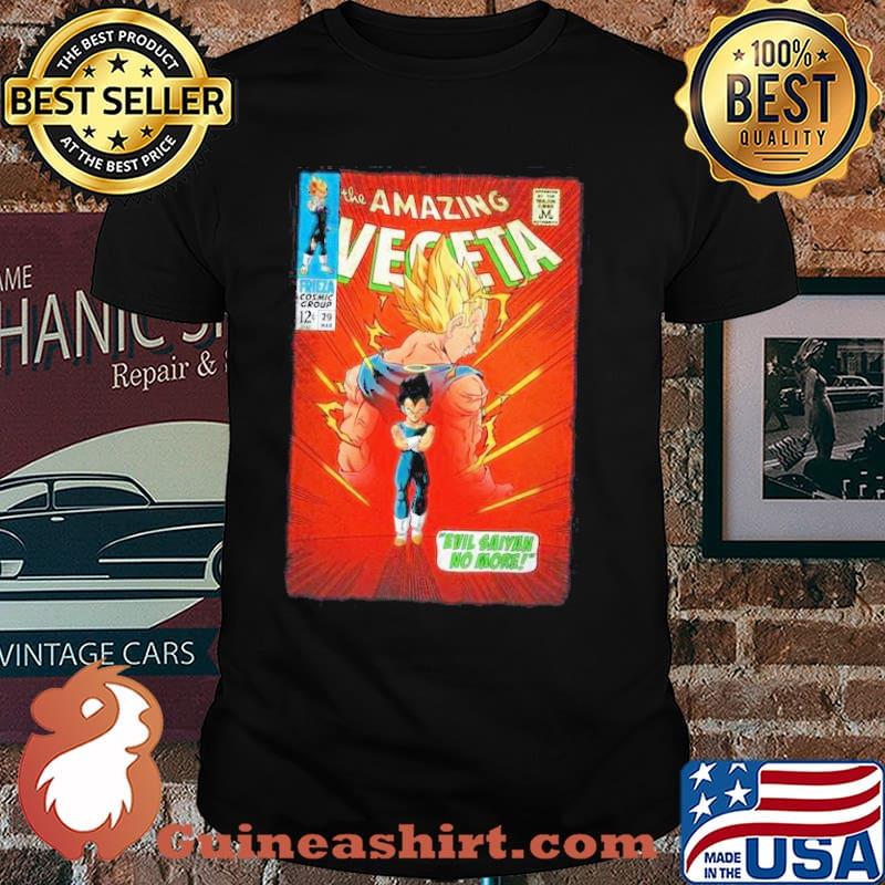 The amazing vegeta evil saiyan no more dragonball shirt