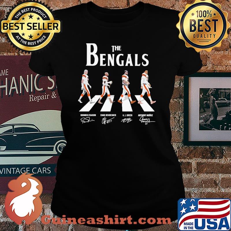 The bengals abbey road signatures s Laides tee