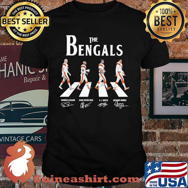 The bengals abbey road signatures shirt