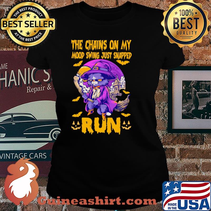 The chains on my mood swing just snapped run cat purple moon s Laides tee