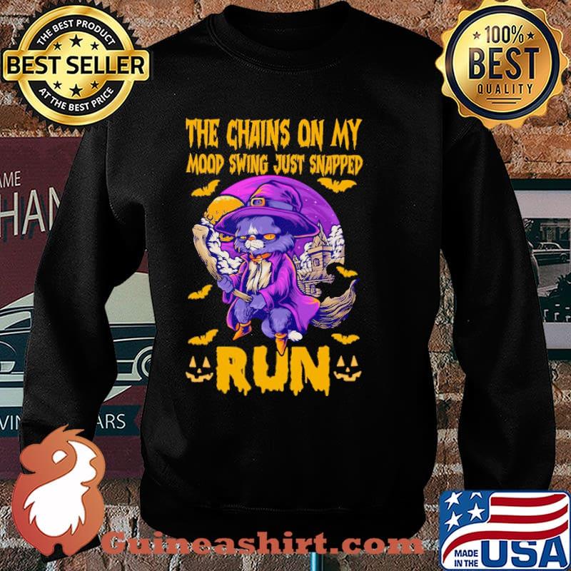 The chains on my mood swing just snapped run cat purple moon s Sweater