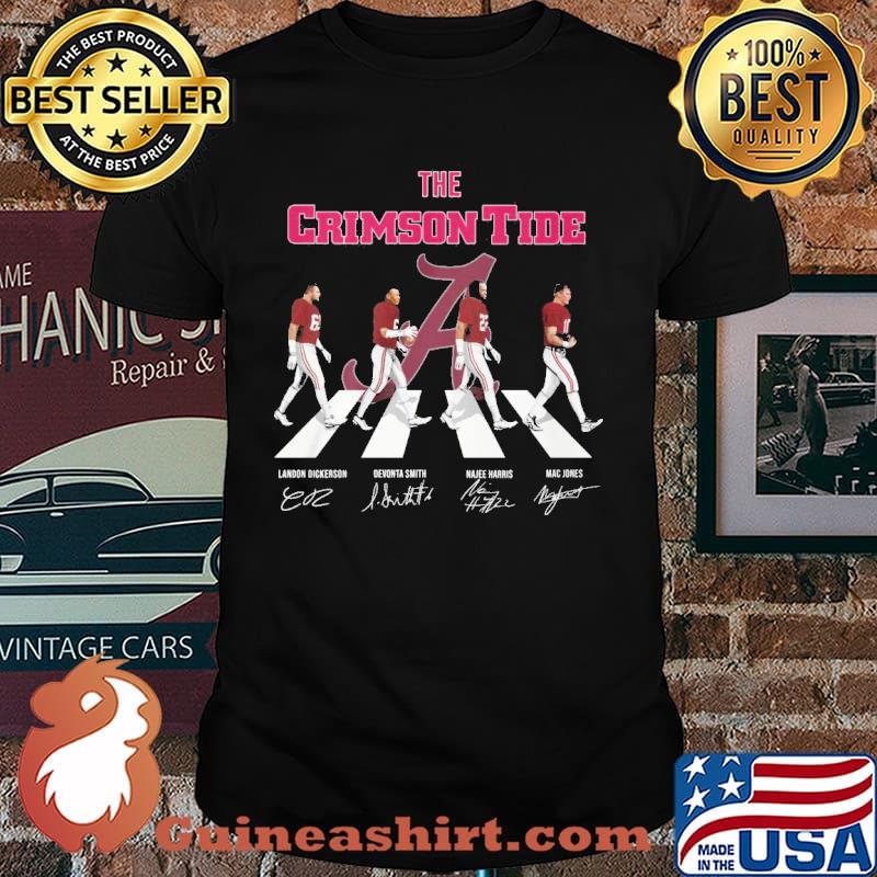 The Crimson tide across the road signatures shirt
