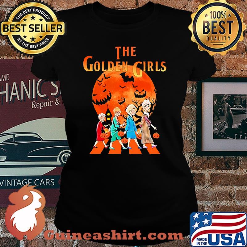 The golden girls blood moon abbey road halloween s Laides tee