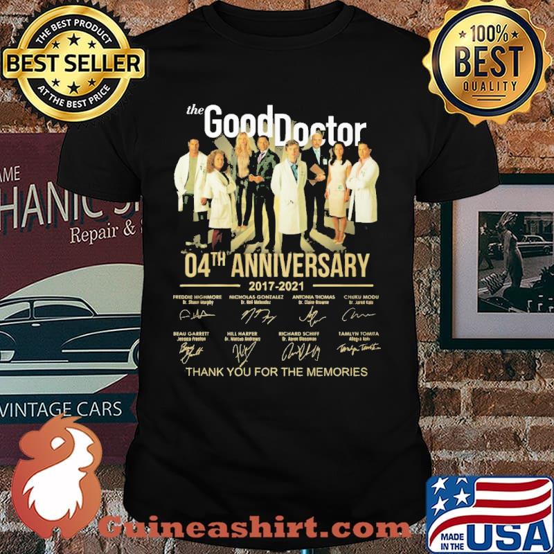 The Good Doctor 04th anniversary thank you for the memories signatures shirt